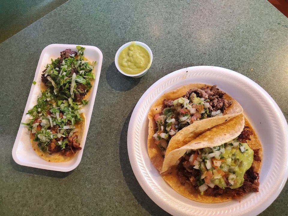 Printed menu for quick bites and traditional plates.
