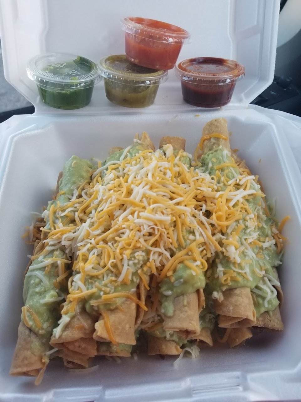 Printed menu for quick bites and traditional plates.